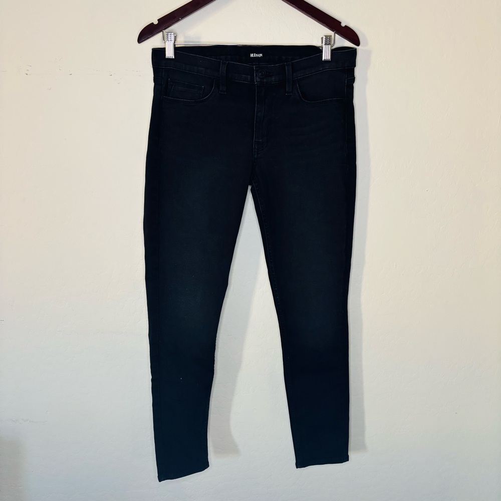 Hudson‎ Women’s Krista Low Rise Black Jeans Dark Skinny Jeans Size 28